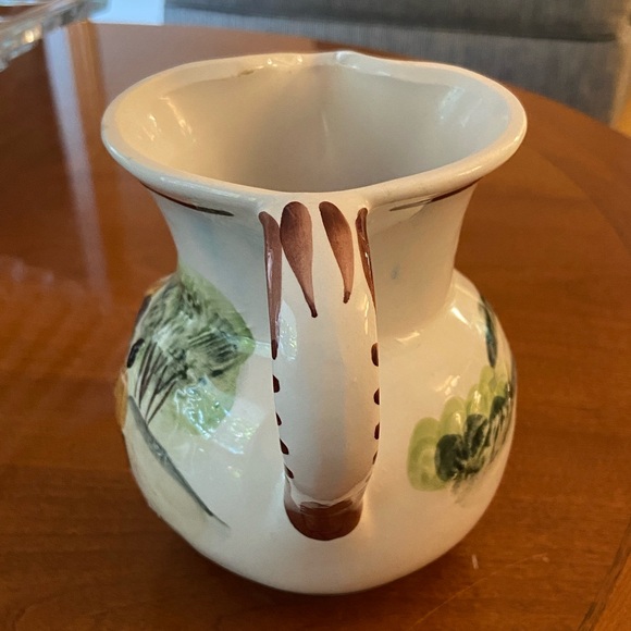 Hand-Painted Ceramic Pitcher - Picture 3 of 8